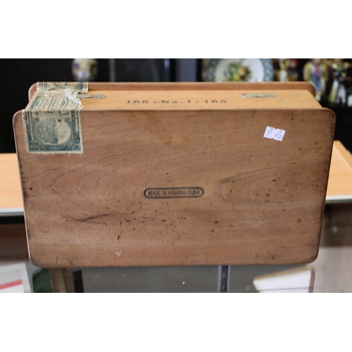 295 - A vintage Flor de Tabacos de Partagas Habana Super Cabinet Selection box No. 1 for 100 cuban cigars ... 
