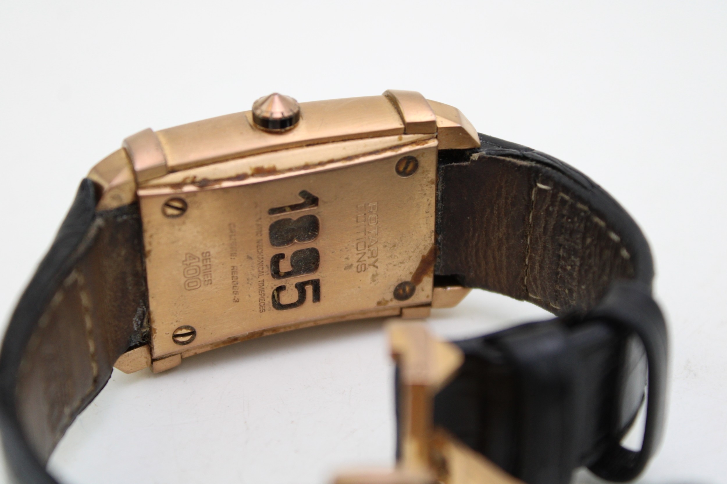 Rotary 'Editions' 1895 Automatic gentleman's tank wristwatch, Arabic ...
