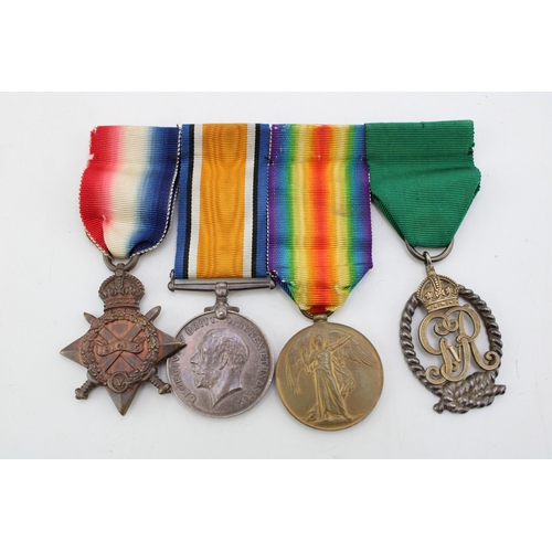 WWI medal group to Lt commander HB Rake RNR trio plus RNR officers ...