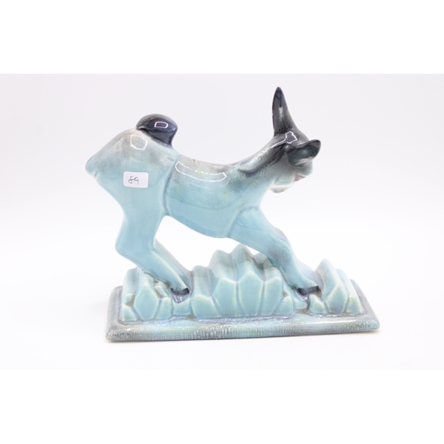 40 - Beswick blue gloss model of a donkey on base 369.