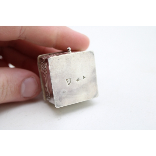 158 - A Continental silver (marks rubbed) model of a coffee grinder, English Assay marks, Thomas Glaser, i... 