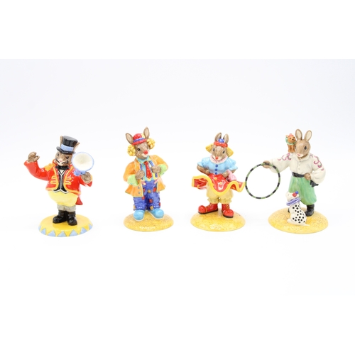 180 - Royal Doulton Bunnykins Clarence the Clown DB332, Clarissa the Clown DB331, Tino the Trixstar DB333 ... 