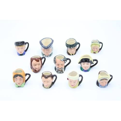 191 - Royal Doulton tiny character jugs to include ten from the Dickens collection with Parson Brown (11).