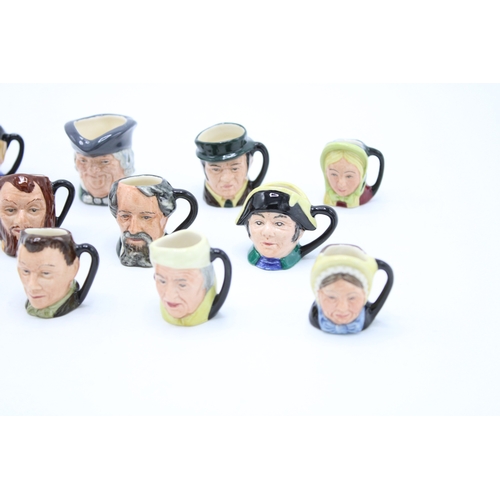 191 - Royal Doulton tiny character jugs to include ten from the Dickens collection with Parson Brown (11).