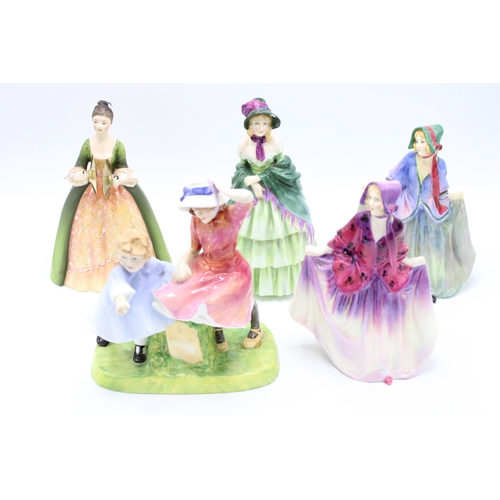 202 - Royal Doulton limited edition Cymbals figure HN2699, Milestone HN3297, Victorian Lady HN1432, Sweet ... 