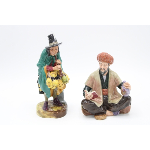 204 - Royal Doulton figures The Mask Seller HN2103 and Omar Khayyam HN2247 (2).