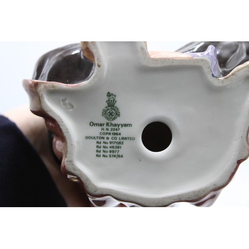 204 - Royal Doulton figures The Mask Seller HN2103 and Omar Khayyam HN2247 (2).