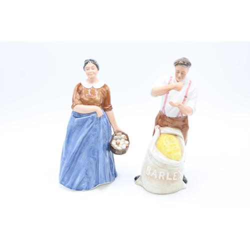 206 - Two Royal Doulton figures to include The Farmer HN3195 and The Farmer's Wife HN3164 (2).
