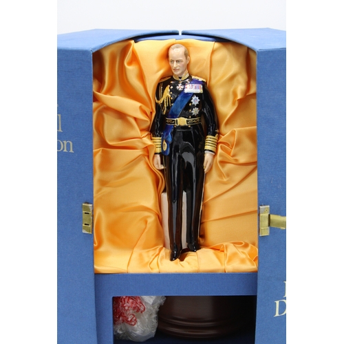 208 - Royal Doulton figure HRH Prince Philip Duke of Edinburgh, HN2386, boxed with wooden base.