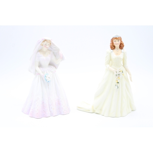 223 - Royal Doulton figures The Bride and The Duchess of York (2).