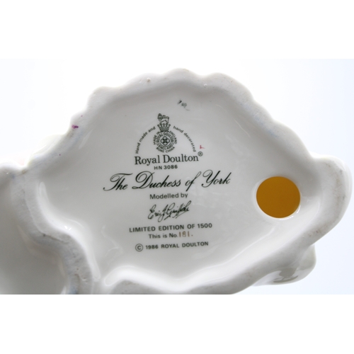 223 - Royal Doulton figures The Bride and The Duchess of York (2).