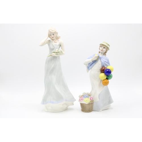 225 - Royal Doulton figures to include Windflower and Covent Garden (2).