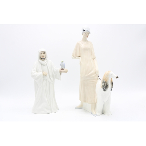 229 - Royal Doulton figures to include Sheikh and Promenade (2 - former a second).