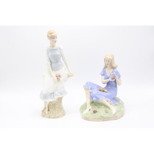 233 - Royal Doulton figures to include Summer Rose and Rose Arbour (2 - first is a second).
