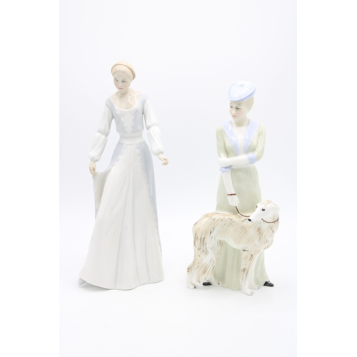 234 - Royal Doulton figures to include Park Parade and Demure (2 - latter seconds).