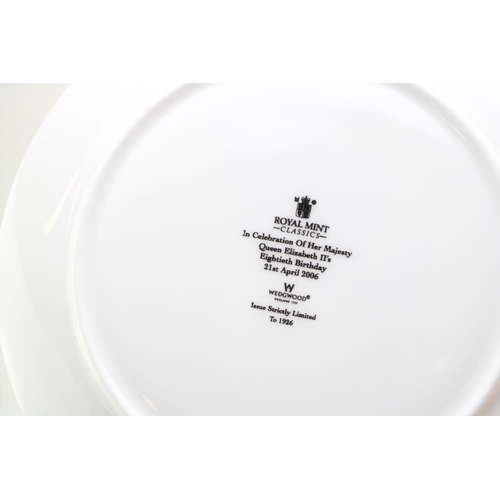 269 - Royal Mint Classic by Wedgwood commemorative plate for Queen Elizabeth's 80th birthday, 21st April 2... 