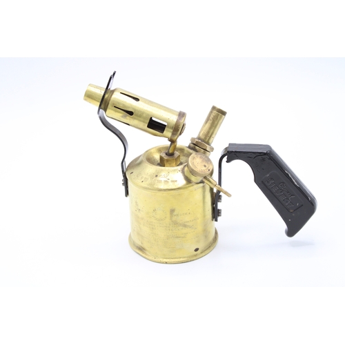 275 - Vintage brass Sievert blow lamp / blow torch made in Sweden, 17cmn tall.