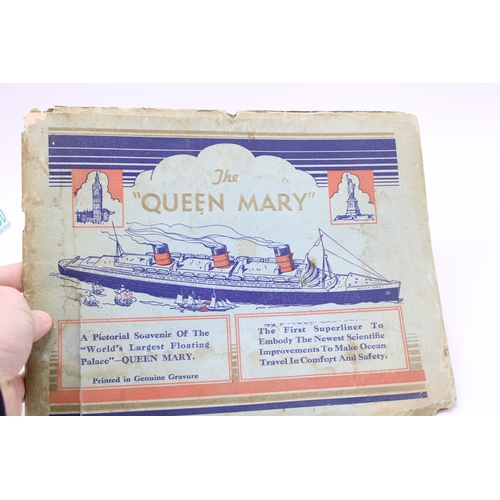 290 - The Queen Mary Pictorial Souvenir c1936, Cunard White Star Line, with photographs of liner and inter... 