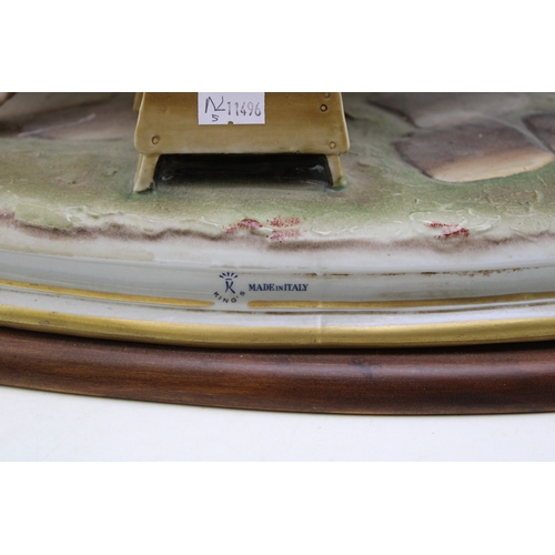 218 - Capodimonte porcelain figure group, modelled as 