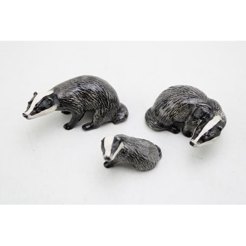 122 - Three Beswick Badgers (3).