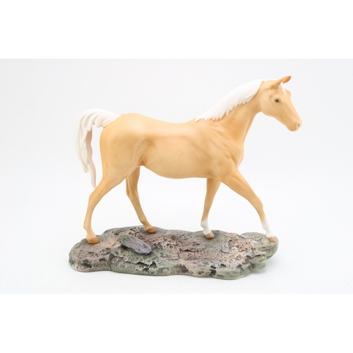133 - Beswick Connoisseur Series 'Sunburst' in palomino colourway, on naturalistic base, 32cm long.