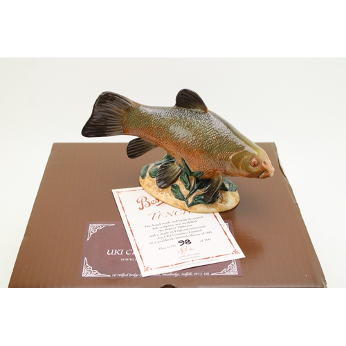 141 - Boxed Beswick figure of a Tench, limited edition, with certificate.