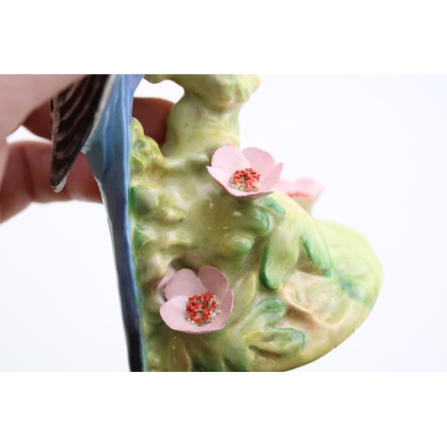 143 - Beswick Blue Budgie 1217, raised flowers.