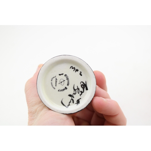 16 - A pair of Lorna Bailey vases in the Harlequin design, 9.5cm tall (2).