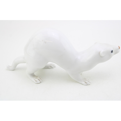 193 - Royal Copenhagen model of a stoat, 4562, 24cm long.