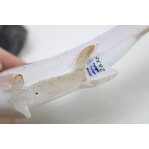 195 - Royal Copenhagen animals to include a stag 756, a trout 2676 and a B&G trout 2169 (3).