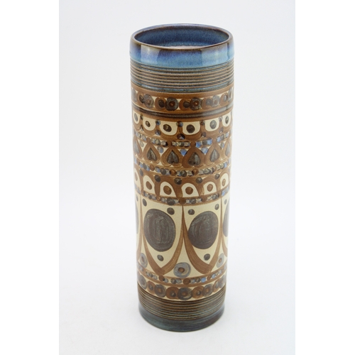 199 - 1970s signed Aztec Design Denby Vase, 32cm tall.