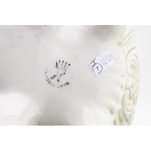 200 - Capodimonte lidded porcelain vase, hand-painted floral design, 24cm tall, 26cm wide.