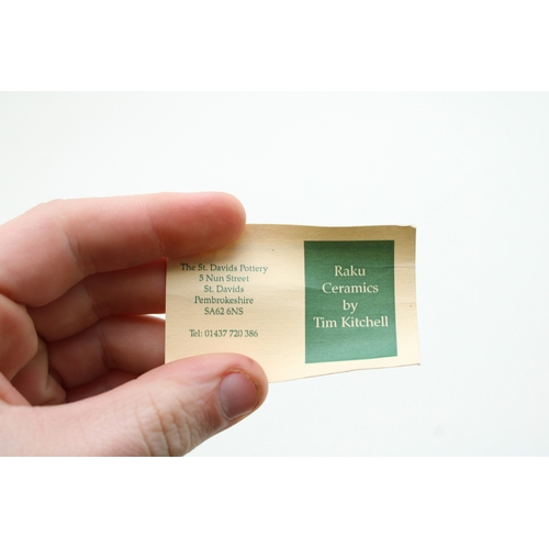 204 - A Raku Ceramics Studio Pottery Vase By Tim Kitchell The St David's Pottery