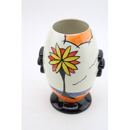23 - Lorna Bailey vase in the Beach design, with Old Ellgreave backstamp, 19m tall.