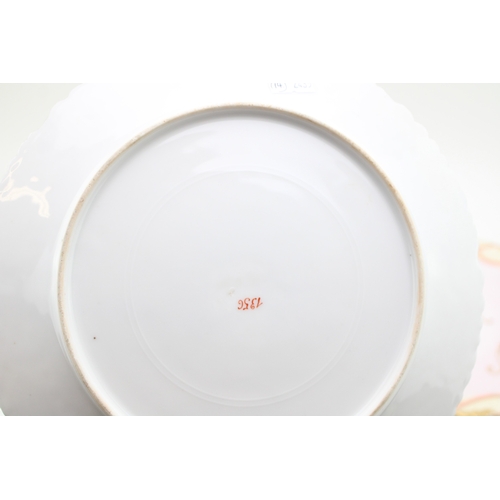 231 - Set of three plates, unknown maker but probably Limoges, pattern number 1356, 23.5cm diameter, (3).