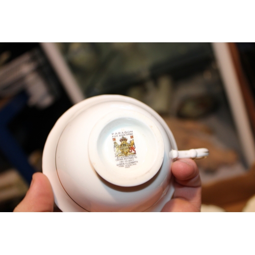 235 - Paragon 'Park Lane' Trio's, pattern number Z173, to include six cups, eight saucers and nine side pl... 