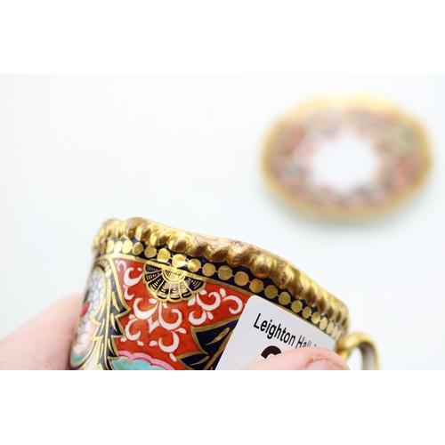 238 - Worcester Flight and Barr, cup and saucer circa 1820, Imari pattern, impressed crown FBB mark, 8.5cm... 