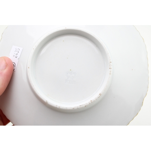 240 - Worcester Flight and Barr, cup and saucer circa 1820, Japanese Fence pattern, impressed crown FBB ma... 