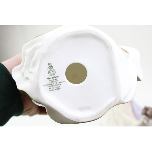 249 - Royal Doulton figures to include, Megan HN4821, Winter's Day HN4587, Heather HN2956, Take me Home HN... 