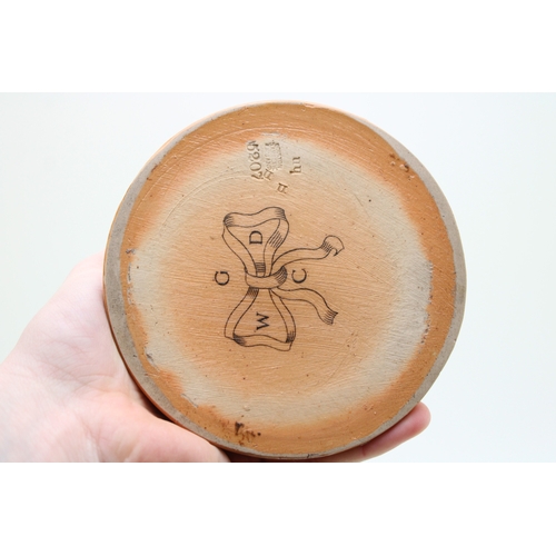 252 - Doulton Lambeth stoneware jug 'the gift of Lees Knowles MP', dated 1897, 17cm tall.