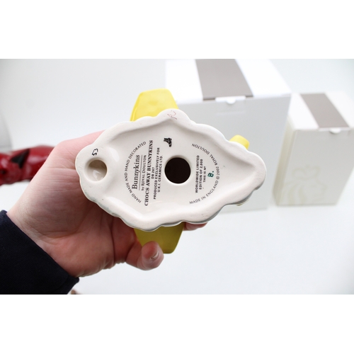 272 - Boxed Royal Doulton limited edition Bunnykins to include Day Trip and Chocs Away (2).