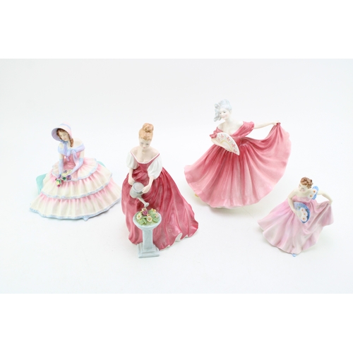286 - Royal Doulton figurines to include Daydreams, Invitation, Alexandra and Elaine (4).