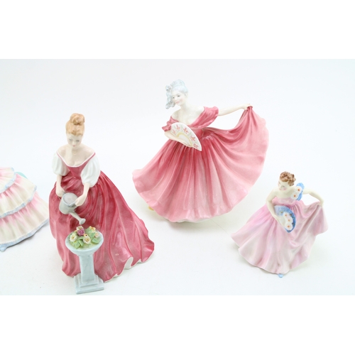 286 - Royal Doulton figurines to include Daydreams, Invitation, Alexandra and Elaine (4).