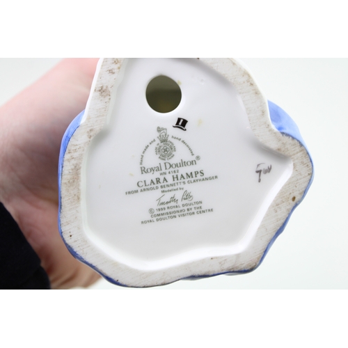 289 - Royal Doulton figures to include Arnold Bennett HN4360, Clara Hamp and the Countess of Chell (3).