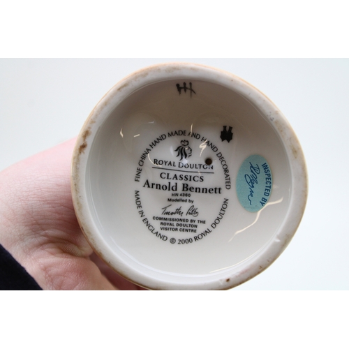 289 - Royal Doulton figures to include Arnold Bennett HN4360, Clara Hamp and the Countess of Chell (3).