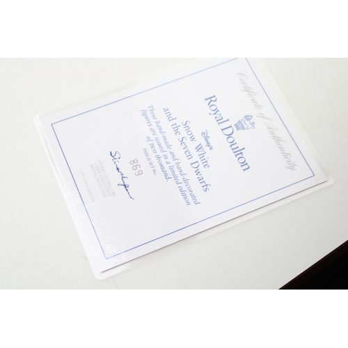 297 - Boxed Royal Doulton figures Snow White and the Seven Dwarfs (8).