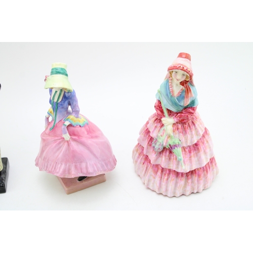 307 - Royal Doulton figurines Pantalettes HN1412, Lady Clare, Victorian Lady Hn728, Sweet Lavender HN1373