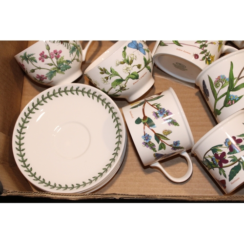 341 - Portmeirion teaware to include, 'Botanic Garden' pattern 1 pint teapot, six cups and saucers and six... 