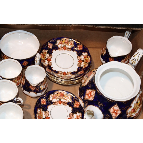 370 - Royal Albert 'Heirloom' pattern tea and coffee sets to include, teapot, six tea cup trios, milk jug ... 