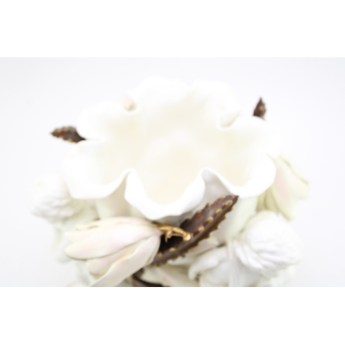 380 - Pre Minton Moore Pottery Table Centrepiece featuring The Putti with flowers